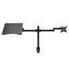 Monitor Arm Stand with Laptop Tray Fully Adjustable for 13-32inch LCD LED Screen