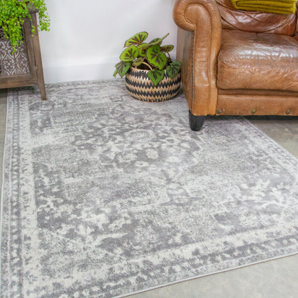 Faded Grey Living Room Rugs Traditional Medallion Area Rug Long Hallway Runners
