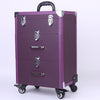 Large Makeup Trolley Case Beauty Vanity Hairdressing Box on Wheels with Drawers