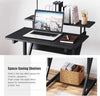 Small Computer Desk Laptop Study Writing Table Workstation w/Shelf&Monitor Stand