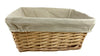 Storage Wicker Willow Baskets Natural Lining Make your own Gift Hamper