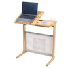 C Shaped Bamboo Sofa Side Table Coffee Tray End PC Laptop Desk Stand Living Room