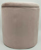 Round Ottoman Storage Pouffe Stool Soft Velvet Footstool Dressing Vanity Chair