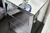Angled Mirrored Chest of Drawers 6 3 Bedside Table Storage Bedroom Furniture