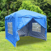 2.5x2.5m Pop Up Gazebo Marquee Outdoor Garden Party Tent Canopy 4 Side Panels