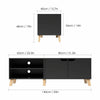 Modern TV Cabinet Stand Unit Wooden Media Storage Space Shelves W/ Doors Drawer