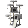 Large Cat Tree Activity Centre Multilevel Scratching Post Kitten Climbing Tower