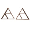 2Pcs Wall Display Rack Triangle Storage Shelf Floating Bookshelf for Living Room