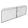 Safety Wrought Iron Metal Garden Double Driveway Gate Easy Install 7FT 8FT 10FT