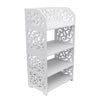 3/4/7 Tier Shoes Storage Cabinet White Door Organiser Shelf Rack Stand Unit New