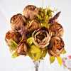 13 Heads Silk Peony Artificial Flowers Peony Wedding Bouquet Home Party Decor
