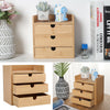 Wooden Desk Large Desktop Organizer with Drawer Pen Pencil Holder Storage Box UK