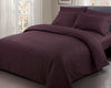 Satin Stripe Duvet Cover with Pillowcase Quilt Bedding Set Single Double King