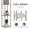 Floor Lamp Reading Lamp with 3-Tier Storage Shelf for Home Office
