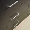 Wide Chest of 6 Drawers Black Bedroom Storage Drawers Metal Runners