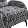 Set of 2 Modern Recliner Armchair & Stool Adjustable Single Sofa Bedroom Chair