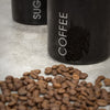 Set of 3 Airtight Tea Sugar and Coffee Storage Canister Jars, Black