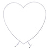 210cm(6.89ft) Heart Shaped Wedding Metal Balloon Arch Stand Frame Display Kit UK