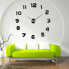 Luxury 3D DIY Wall Clock Roman Numeral Mirror Sticker Home Living Room Art Décor