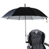 Clamp On Umbrella Large Black Clip Parasol Sunshade Garden Beach Outdoor Patio