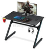 Ergonomic Gaming Desk PC Computer Table w/ Cup Holder Headphone Hook Home Office