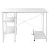Modern Computer Desk Study Table Office Desk with 2 Shelves for Home Office UK