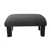 Footstool Fabric Linen Ottoman Bench Seat Foot Rest Stool House Chair Dark Grey