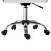 HOMCOM Armless Mid-Back Adjustable Office Chair with 360 Swivel Ergonomic White