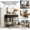 Industrial 100cm Console Table Entryway Table Narrow Sofa Side Table 2 Drawers