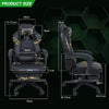 Computer Desk Seat Gaming Office Chair Swivel Recliner Executive Footrest Green