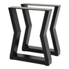 2pcs Industrial Steel Table Legs Box Trapezium X Shape A Frame Bench Coffee Desk