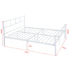 Single Double Bed Metal Frame 3ft 4ft6 Bedroom Furniture with Sprung Mattress