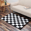 White Black Geometric Cube Area Rugs Carpet Living Room Bedroom Mats Non Sl