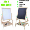 2 in1 Kid Easel Standing Dual Sided Blackboard Whiteboard Art Chalk Board Gift