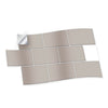 Aluminium Film Flat Tile Stickers Stick on Tiles Bathroom Kitchen Decor DIY