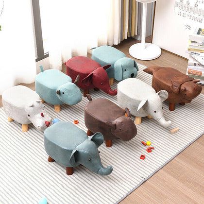 Animal Shape Ottomans Footstools Padded Cushion Rest Seat Footstool Pouffe Stool