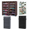 60 SHOE RACK 10 TIER STORAGE ORGANISER STAND SHELF PAIRS TRAINERS COMPACT SPACE