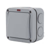 1 Gang Waterproof IP66 Outdoor Garden Weatherproof Single Light Switch uk