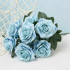 10 Heads Bouquet Silk Rose Artificial Flowers Fake Buch Wedding Home Party Decor