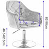1xBreakfast Bar Stools Bar Chairs for Kitchen Bar Stools with leather Swivel Gas