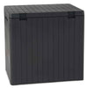 Keter Garden Storage Box City 113L Outdoor Entryway Trunk Chest Bench Box