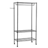 Large Clothes Rail Hanging Coat Stand Shoe Rack Shelf Storage Double Layer