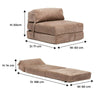 Corduroy Fold Out Single Double Guest Z ChairBed Folding Mattress Sofa Bed Futon