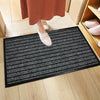 Non Slip Grey Rubber Mat Long Hallway Runner Barrier Doormat Large Washable Rugs