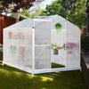 10x6ft Walk In Greenhouse Cold Frames Polycarbonate Plant Vege Growing with Base