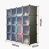 16 Cube Modular DIY Plastic Wardrobe Cupboard Cabinet Organizer Storage Shelves