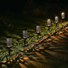 6X Solar Power Garden Post Light Waterproof LED Outdoor Yard Path Lighting Lamp