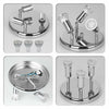 Round 3 Way Adjustable LED Ceiling Lights Spotlight Fittings Kitchen GU10 Bulbs