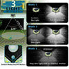 4X 100LED Solar Power PIR Motion Sensor Wall Lights Outdoor Garden Security Lamp