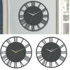 Large Round 3D Wall Clock Numerals Gear Clock Big Giant Open Face Clock 30cm NEW